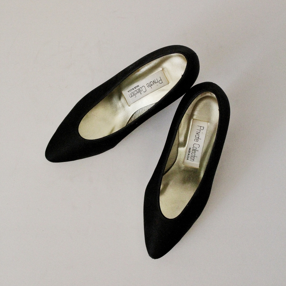 Black short heels